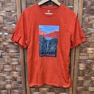 Helly Hansen Men's Red Graphic Short Sleeve Tee